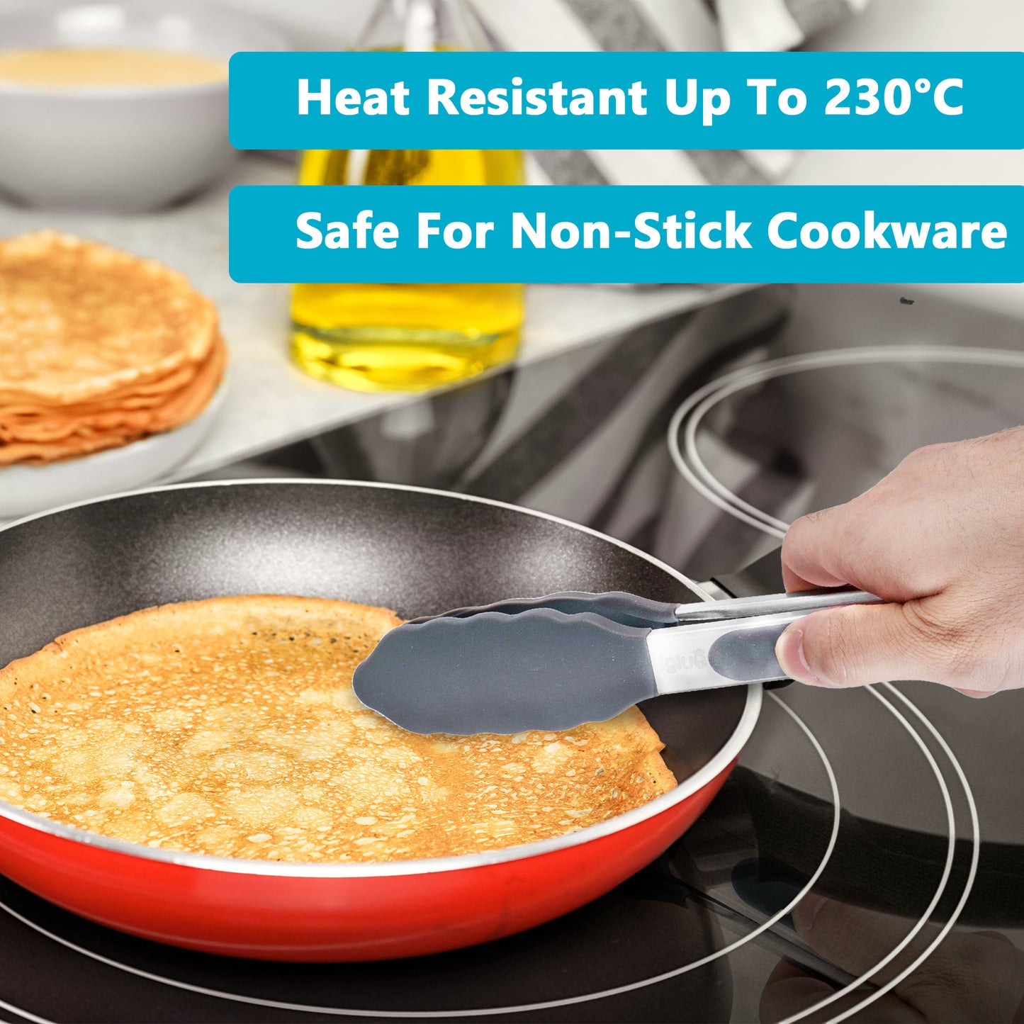 Kitchen Tongs with Silicone Tips